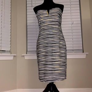 Strapless Black White & Yellow Mini Fashion Figure